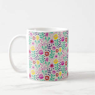Protea Bloemenblok Print Millefleur lichten Koffiemok