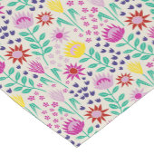Protea Bloemenblok Print Millefleur lichten Korte Tafelloper (Hoek)