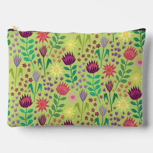 Protea Bloemenblok Print Millefleur vrolijk groen Etui