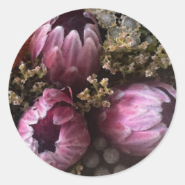 Protea Bouquet Ronde Sticker