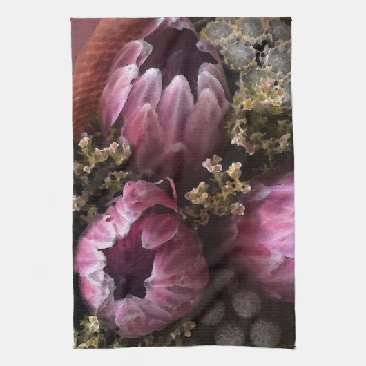 Protea Bouquet Theedoek (Verticaal)