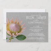 Protea Bridal Shower-uitnodigingen Kaart (Voorkant)