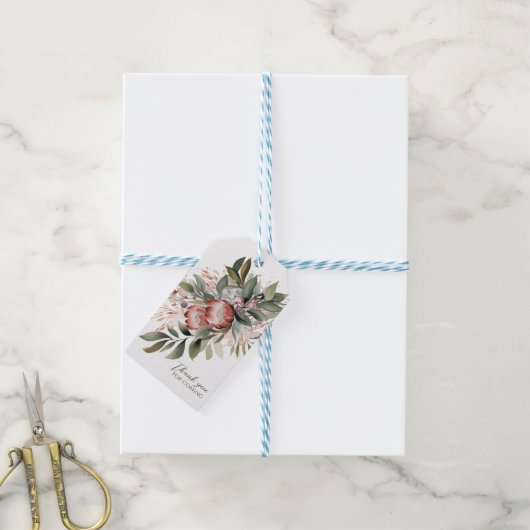 Protea Cadeautags Cadeaulabel (Met Touw)