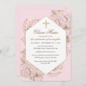 Protea en Anemones Religieuze Uitnodiging (Voorkant / Achterkant)