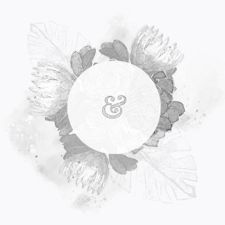 Protea en Planten Trouwkaart Save The Date Uitnodi Kaart