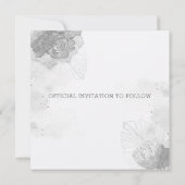 Protea en Planten Wedding sparen de Datum Uitnodig Kaart (Achterkant)