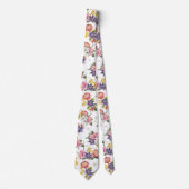 Protea floral mannen zomerpatroon stropdas (Voorkant)