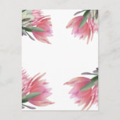 Protea flower invitation briefkaart (Voorkant)