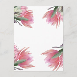 Protea flower invitation briefkaart