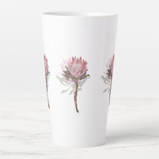 protea flowers latte mok (Voorkant)
