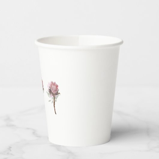 protea flowers papieren bekers (Links)