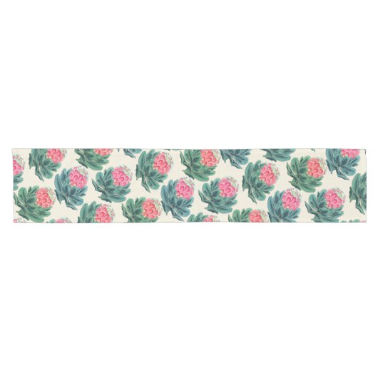 Protea Flowers Pattern Korte Tafelloper (Horizontaal)
