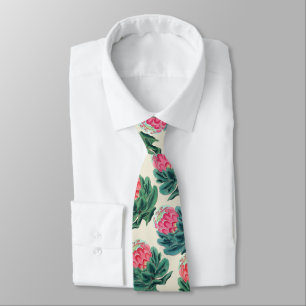 Protea Flowers Pattern Stropdas