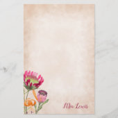 Protea Flowers Personalized Stationary (Voorkant)