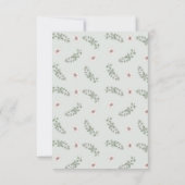 Protea Flowers Trouwantwoord Kaarten RSVP Kaartje (Achterkant)