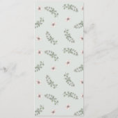 Protea Flowers Waterverf Bloemenmenu's Menu (Achterkant)