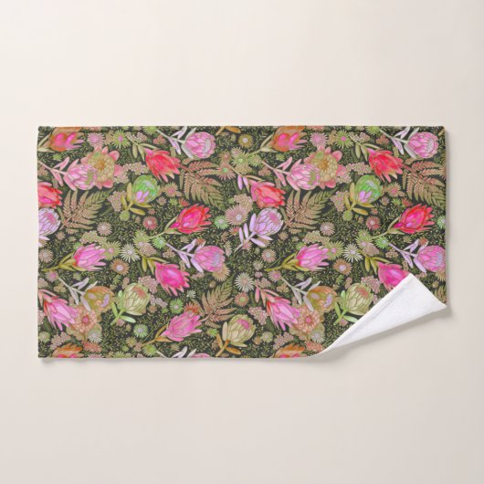 Protea Garden Bath Towel Set Bad Handdoek (Handdoek)