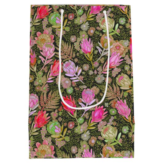 Protea Garden Medium Cadeauzakje (Achterkant)