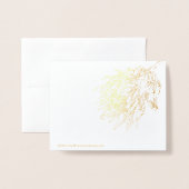 PROTEA GOUD & WIT ELEGANT FOLIE KAARTEN (Met envelop)