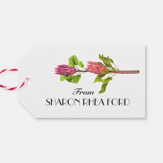  Protea Label Cadeaulabel (Achterkant Horizontaal)