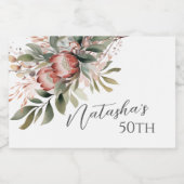 Protea Mini Wijnlabel Sparkling Wijnetiket (Enkel label)