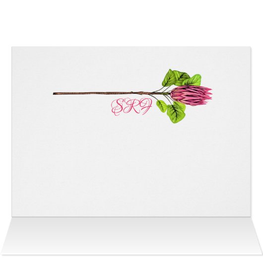 Protea Notecard (Binnen Horizontaal (Boven))