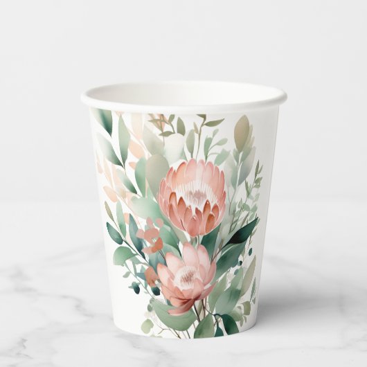 Protea papieren bekers (Achterkant)