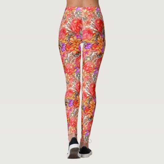 Protea Pattern Leggings (Achterkant)