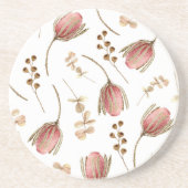 Protea & Pod Zandsteen Onderzetter (Voorkant)