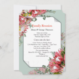 Protea -  Strelitzia Bloemboeket Reünie Kaart