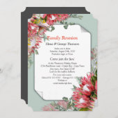 Protea - Strelitzia Bloemboeket Reünie Kaart (Voorkant / Achterkant)