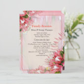 Protea - Strelitzia Bloemboeketten Reünie Kaart (Staand voorkant)