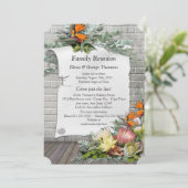 Protea - Strelitzia Bloemboeketten Reünie Kaart (Staand voorkant)