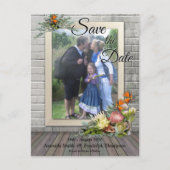 Protea - Strelitzia Bloemen Bewaar de Datum Aankondigingskaart (Voorkant)