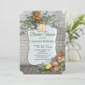 Protea - Strelitzia Bruidsdouche Bloem Kaart (Staand voorkant)