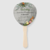 Protea - Strelitzia Flower Handwaaier (Voorkant)