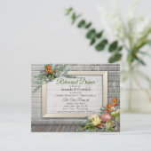 Protea - Strelitzia Flower Rehearsal-diner Kaart (Staand voorkant)