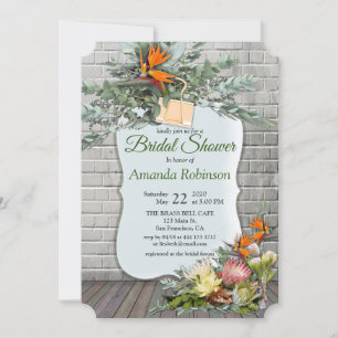 Protea - Strelitzia Flower Vrijgezellenfeest Kaart