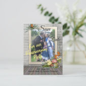 Protea - Strelitzia Flowers Housewarming Aankondigingskaart (Staand voorkant)