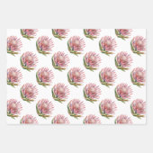 Protea Sugarbush bloem Zuid-Afrikaans plant Inpakpapier Vel (Voorkant)