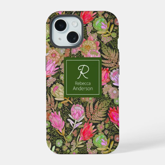 Protea Tuin Case-Mate iPhone Hoesje 15 Case (Achterkant)