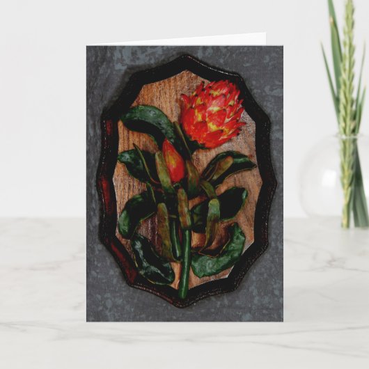 Protea van de koning kaart (Voorkant)