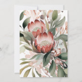 Protea Verjaardag Uitnodiging (Achterkant)