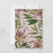 Protea Wedding RSVP Response Kaart (Achterkant)