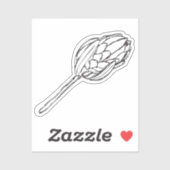 Protea Zwart & Wit custom cut Sticker V (Vel)