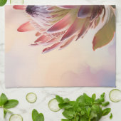 Proteas Bloem Waterverf Droom Theedoek (Gevouwen)
