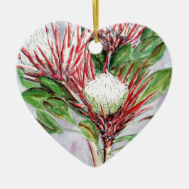 Proteas kerstversiering op maat keramisch ornament