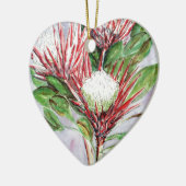 Proteas kerstversiering op maat keramisch ornament (Links)
