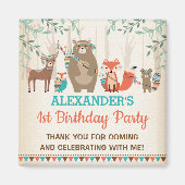 Proteboutdierdieren met stamhout Wilde een partijv Magneet (Voorkant)