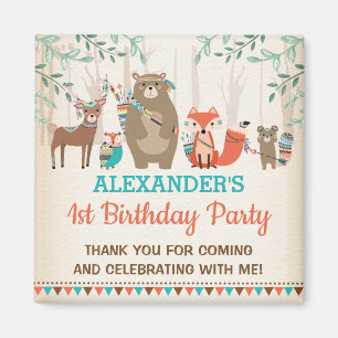 Proteboutdierdieren met stamhout Wilde een partijv Magneet